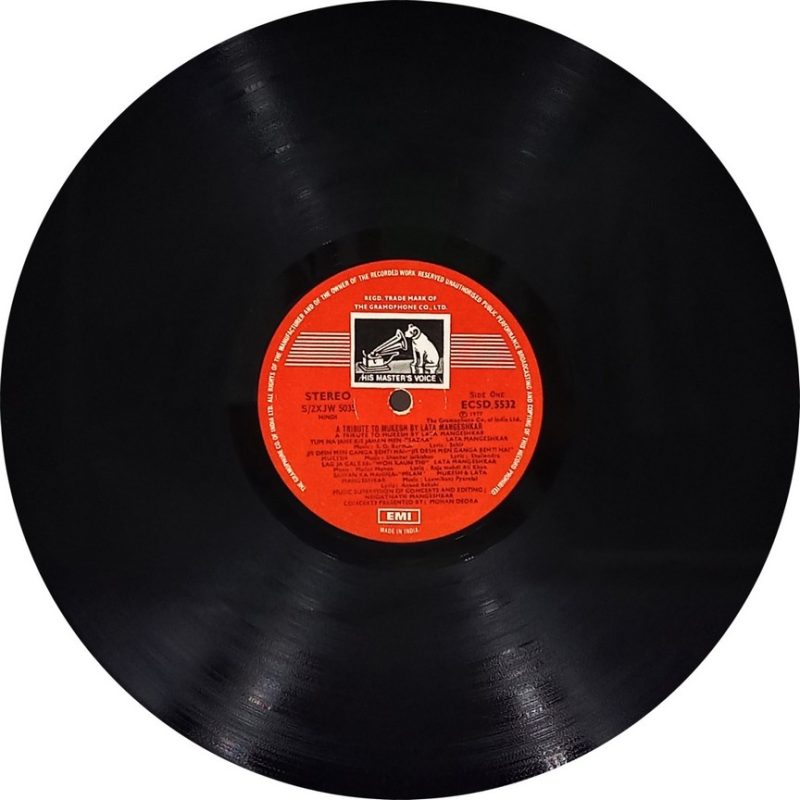 Mukesh & Lata Mangeshkar - A Tribute To - ECSD 5532-33 - (85-90%) - 2LP Set - Film Hits LP Vinyl