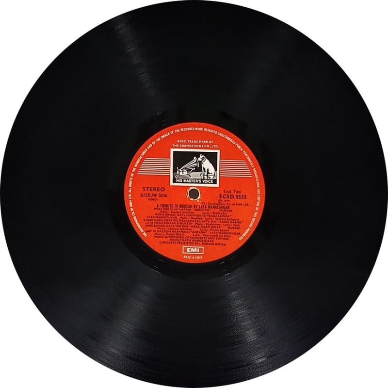Mukesh & Lata Mangeshkar - A Tribute To - ECSD 5532-33 - (85-90%) - 2LP Set - Film Hits LP Vinyl