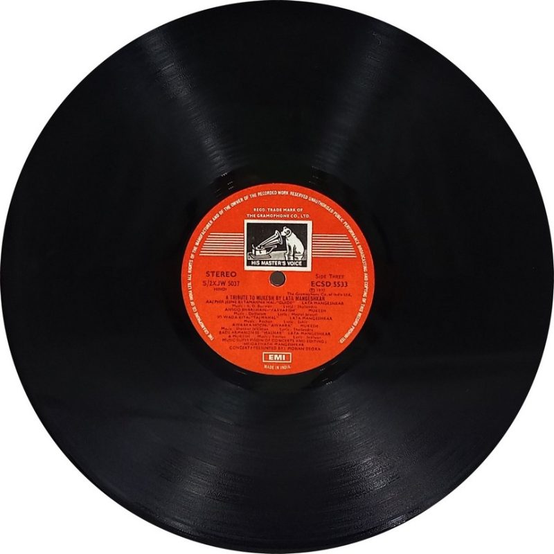 Mukesh & Lata Mangeshkar - A Tribute To - ECSD 5532-33 - (85-90%) - 2LP Set - Film Hits LP Vinyl