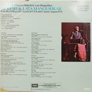 Mukesh & Lata Mangeshkar - A Tribute To - ECSD 5532-33 - (90-95%) - 2LP Set - Film Hits LP Vinyl