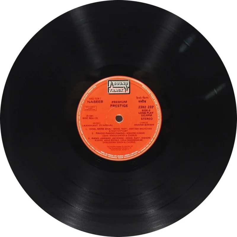Naseeb - 2392 237 - (80-85%) - CR - Bollywood LP Vinyl