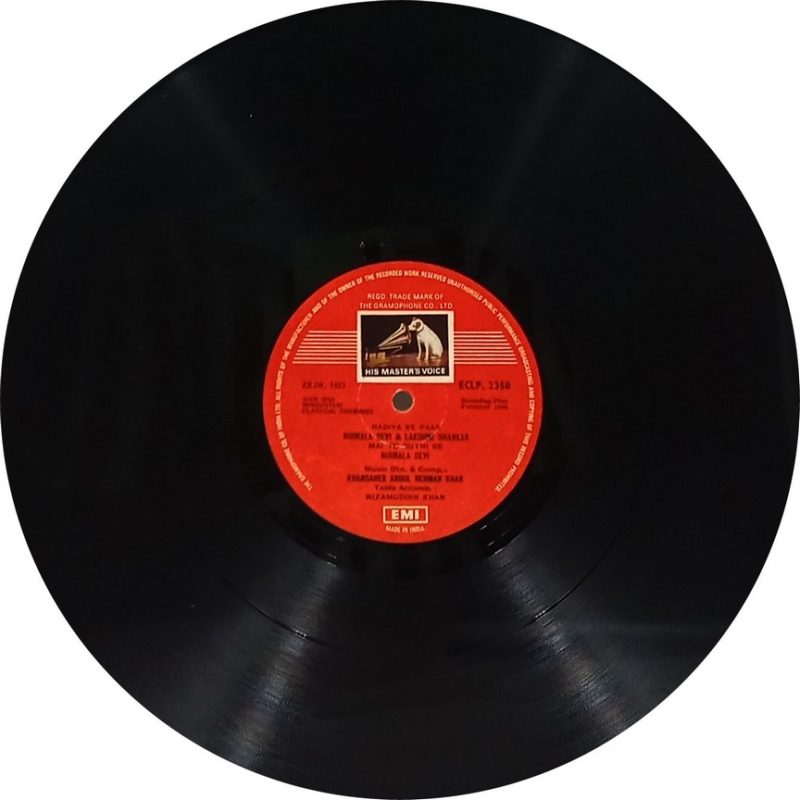 Nirmala Devi & Lakshmi Shankar - ECLP 2350 - (80-85%) - HCL - CR - Indian Classical Vocal LP Vinyl