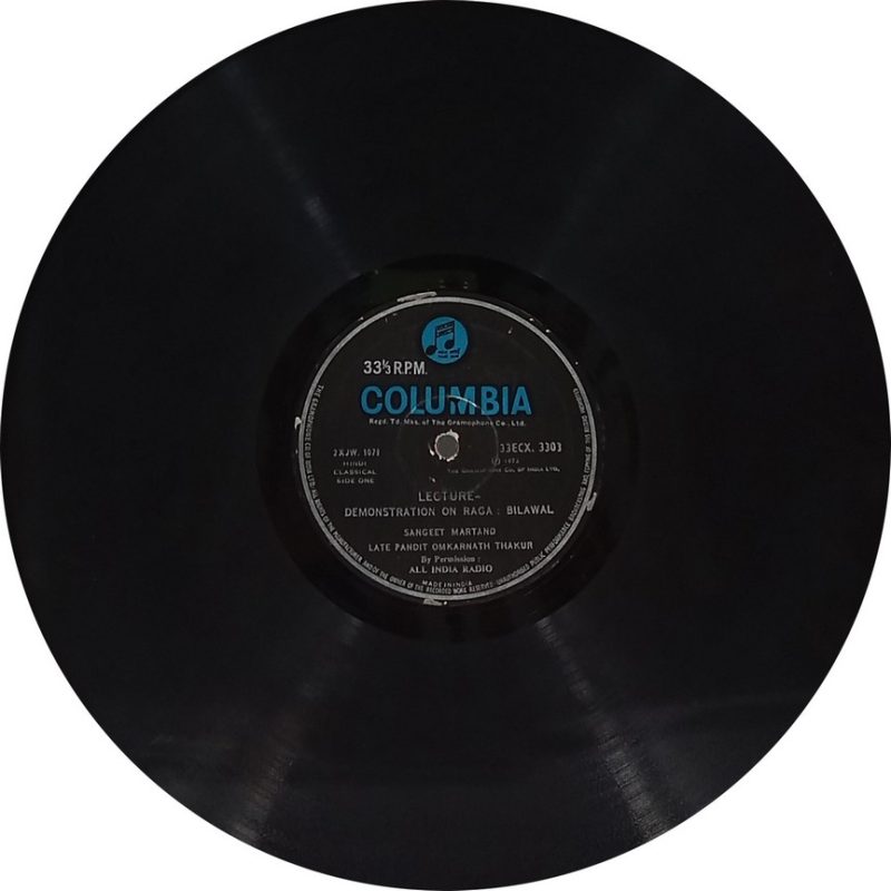 Omkarnath Thakur - 33ECX 3303 - (80-85%) - CBL- CR - Indian Classical Vocal LP Vinyl