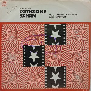 Pathar Ke Sanam - EALP 4052 - (90-95%) - Bollywood LP Vinyl
