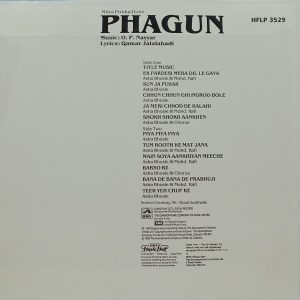 Phagun - HFLP 3529 - (90-95%) - CR - Bollywood LP Vinyl
