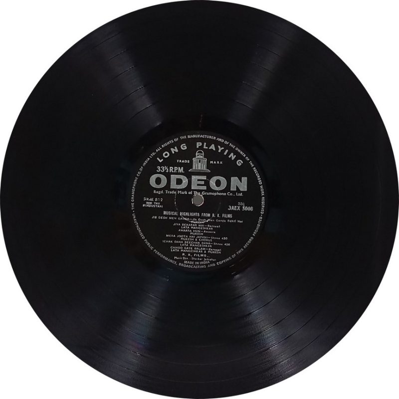 Raj Kapoor - The Music Movies & Memories Of - 3AEX 5008 - (80-85%) - CR - Film Hits LP Vinyl