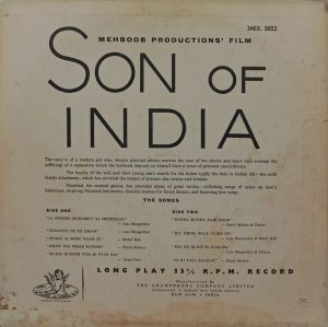 Son Of India - 3AEX 5022 - LP Record