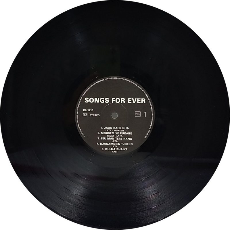 Songs For Ever - DH 1210 - (90-95%) - Film Hits LP Vinyl