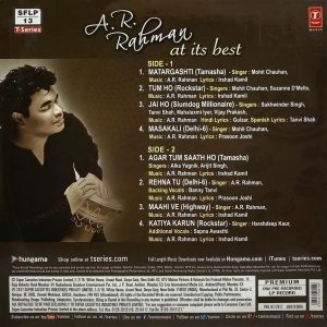 A. R. Rahman - At Its Best - SFLP 13 - New Release Hindi LP Vinyl