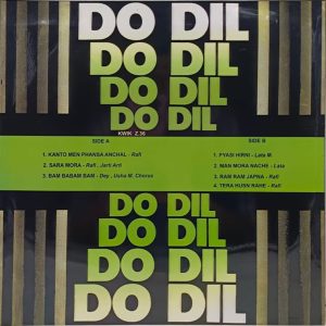 Do Dil - 3AEX 5058 - (80-85%) - CR - Bollywood Rare LP Vinyl