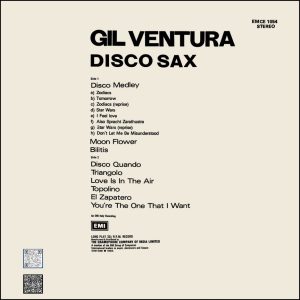 Gil Ventura - Disco Sax - EMCE 1054 - (75-80%) - CR - English Songs LP Vinyl