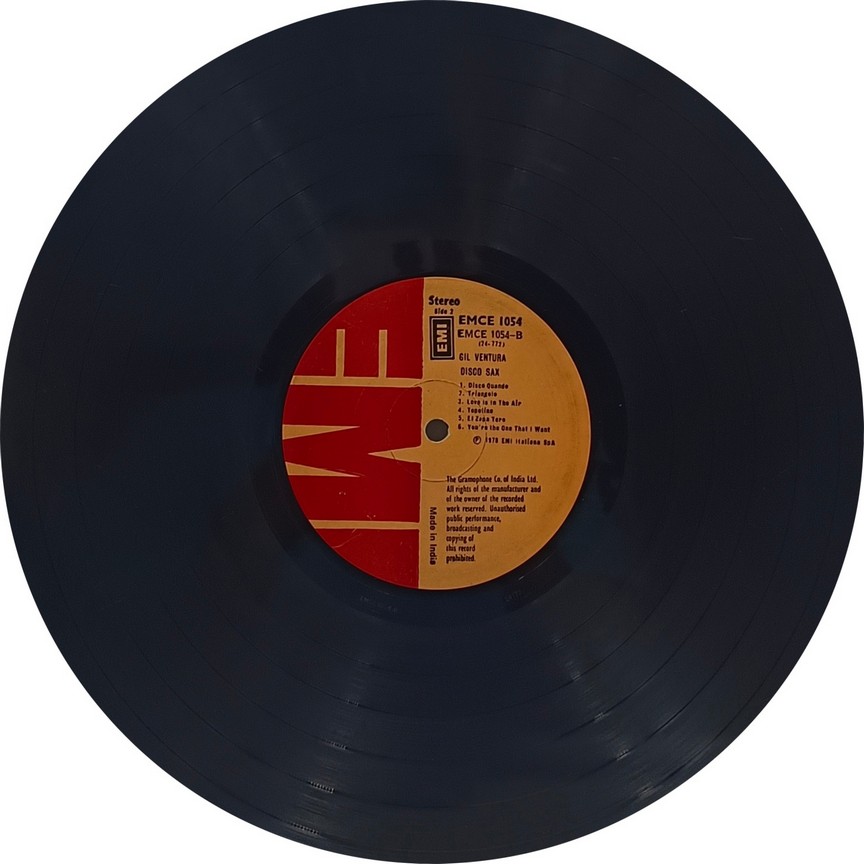 Gil Ventura - Disco Sax - EMCE 1054 - (75-80%) - CR - English Songs LP Vinyl (4) Gil Ventura - Disco Sax - EMCE 1054 - (75-80%) - CR - English Songs LP Vinyl