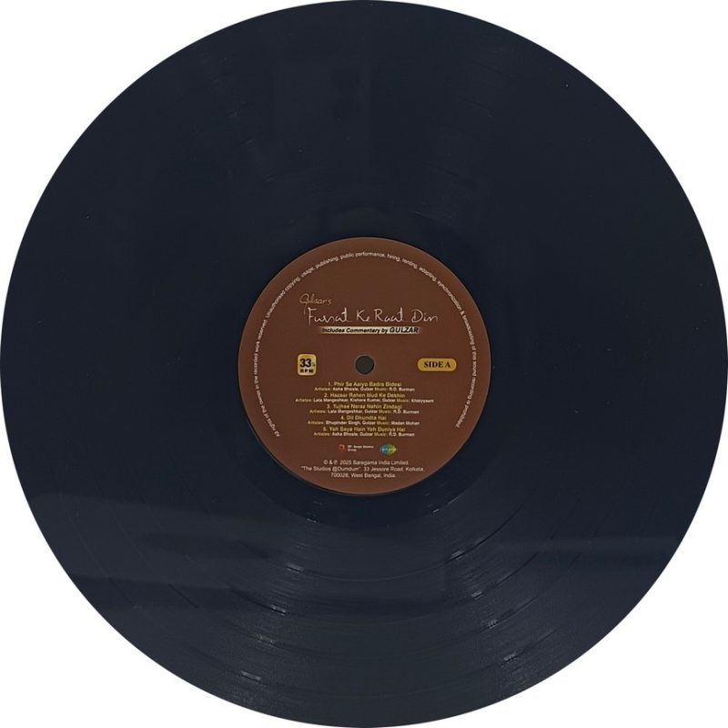 Gulzar - Fursat ke Raat Din - 8902057490563 - New Release Hindi LP Vinyl