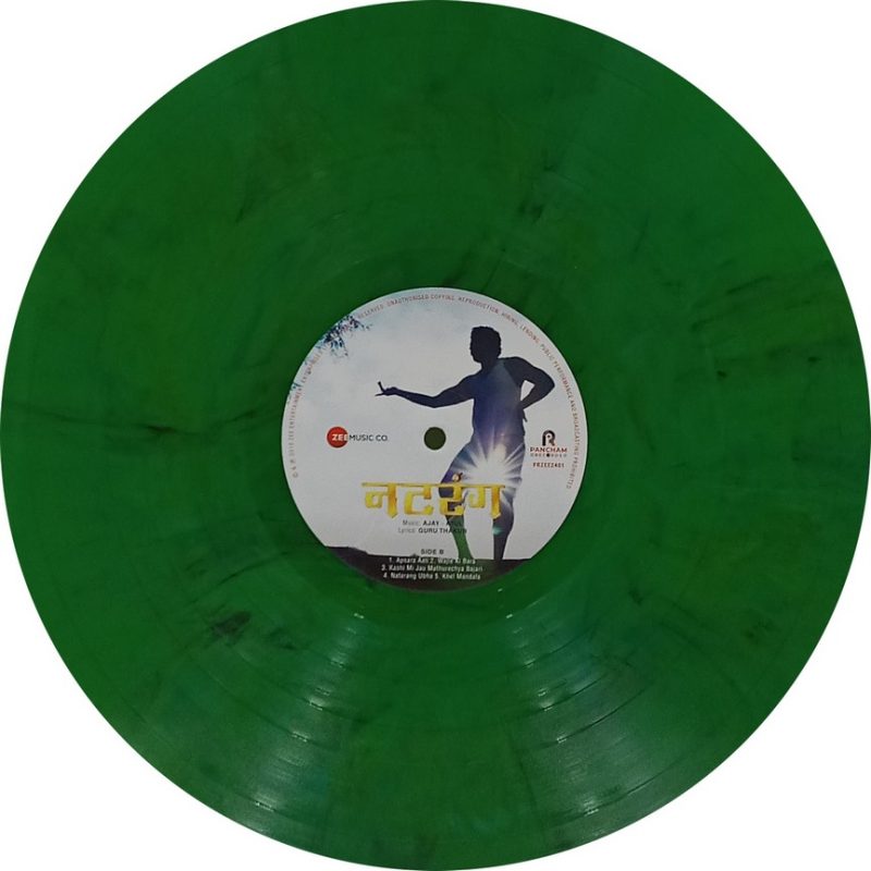 Natarang & Sairat - PFZEE2401 - Record Colour - Dark Green - New Release Hindi LP Vinyl