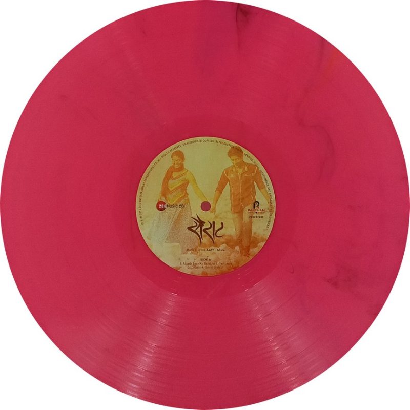 Natarang & Sairat - PFZEE2401 - Record Colour - Pink Marble - New Release Hindi LP Vinyl