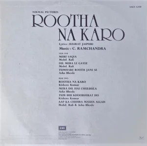 Rootha Na Karo - 3AEX 5268 - (80-85%) - Bollywood LP Vinyl