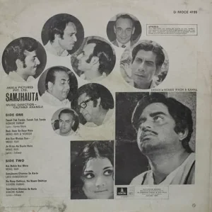 Samjhauta - D/MOCE 4195 - (90-95%) - Odeon First Pressing - Bollywood Rare LP Vinyl