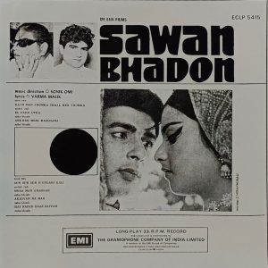 Sawan Bhadon - ECLP 5415 - (80-85%) - CR - Bollywood LP Vinyl
