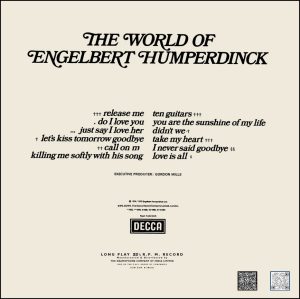 The World Of Engelbert Humperdinck - SPA 455 - (75-80%) - CR - English Songs LP Vinyl