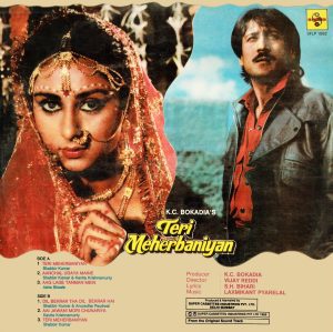 Teri Meherbaniyan - SFLP 1062 – (Condition 80-85%) – Cover Reprinted - Bollywood LP Vinyl Record