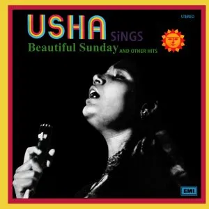 Usha Sings Beautiful Sunday & Other Hits - S/EMGE 21001 - (Condition 90-95%) - Cover Reprinted - English Songs LP Vinyl Record 