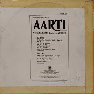 Aarti - PMLP 1185 - (Condition 90-95%) - Bollywood LP Vinyl Record