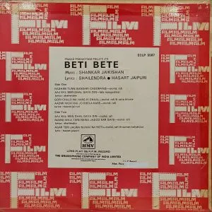 Beti Bete - ECLP 5587 - Bollywood LP Vinyl Record