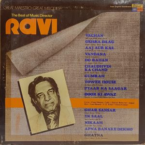 Ravi - The Best Of Music Director - MFPE 1042 - Special Deal Bollywood LP Vinyl Record