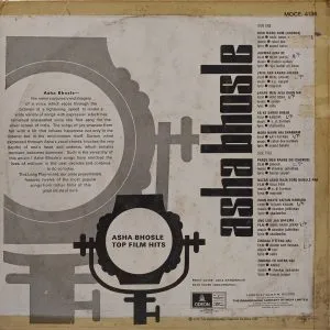 Asha Bhosle - Top Film Hits - MOCE 4136 - Film Hits LP Vinyl Record