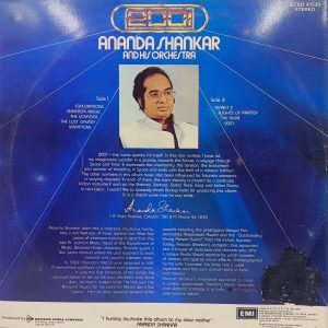 Ananda Shankar And His Orchestra - ECSD 41539 - Cover Book Fold Indian Classical Instrumental LP Vinyl Record