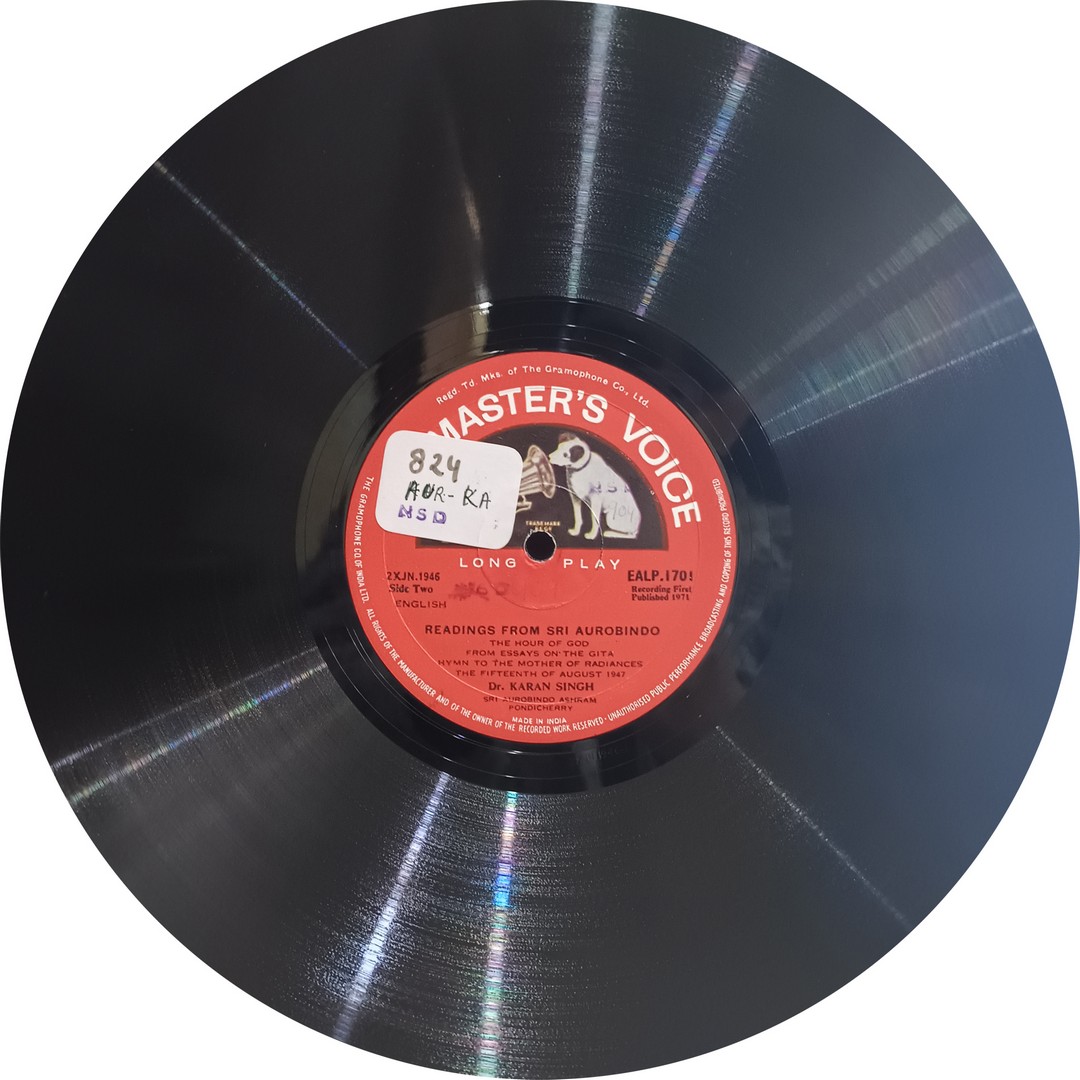 Readings from Sri Aurobindo – EALP 1701- HMV Colour Label - Dialogues & Speech LP Vinyl Record Readings from Sri Aurobindo – EALP 1701- HMV Colour Label - Dialogues & Speech LP Vinyl Record
