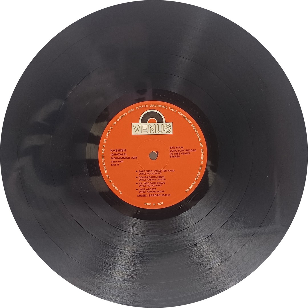 Mohammad Aziz - Kashish – VBLP-1007 – (Condition 90-95%) - Ghazals LP Vinyl Record Mohammad Aziz - Kashish – VBLP-1007 – (Condition 90-95%) - Ghazals LP Vinyl Record