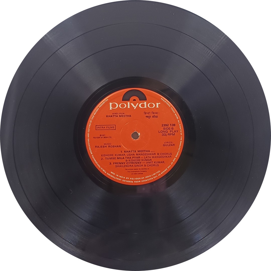 Khatta Meetha - 2392 139 - (85-90%) - Bollywood LP Vinyl Record Khatta Meetha - 2392 139 - (85-90%) - Bollywood LP Vinyl Record