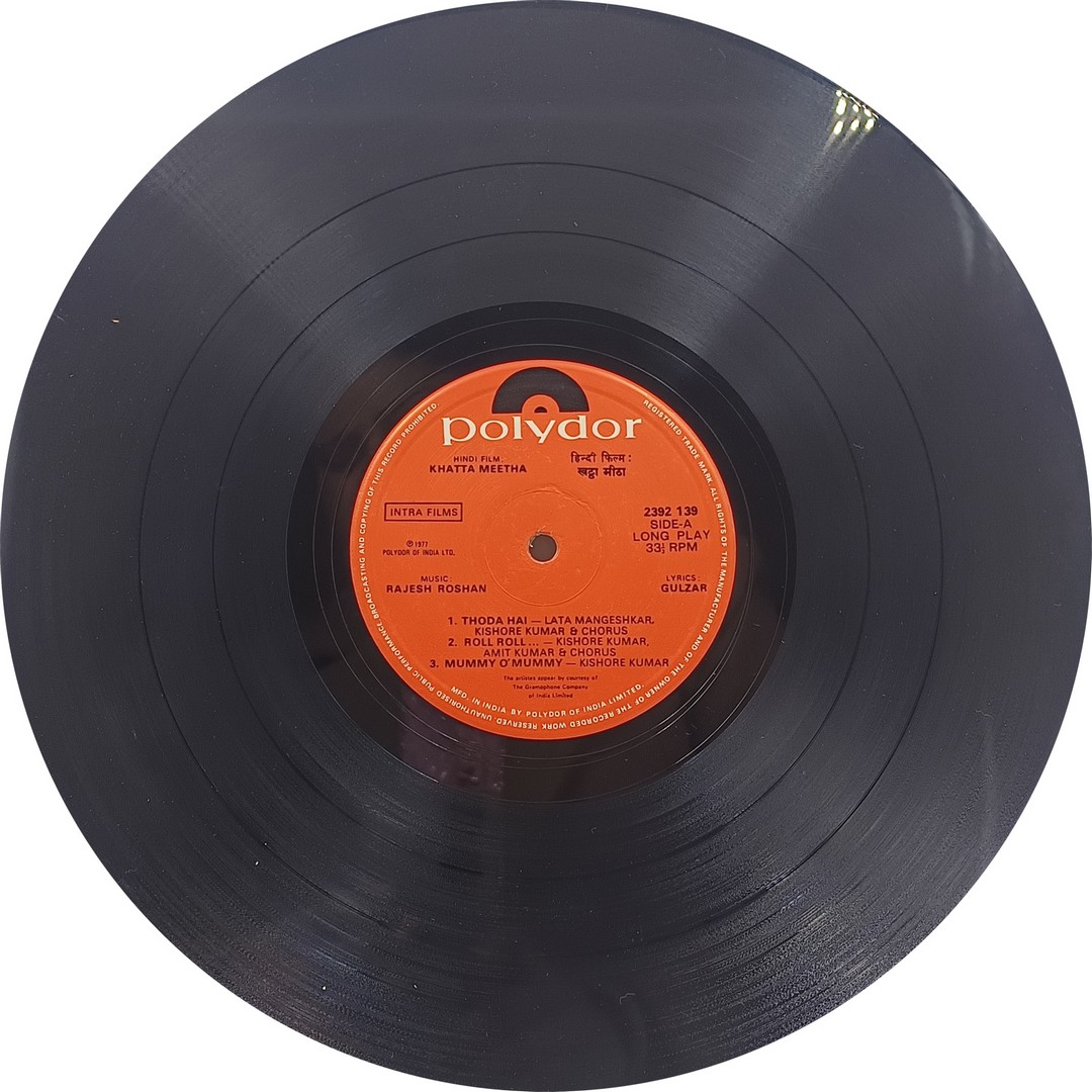 Khatta Meetha - 2392 139 - (85-90%) - Bollywood LP Vinyl Record Khatta Meetha - 2392 139 - (85-90%) - Bollywood LP Vinyl Record
