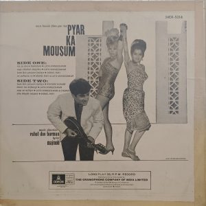 Pyar Ka Mausam - 3AEX 5216 - Bollywood LP Vinyl Record