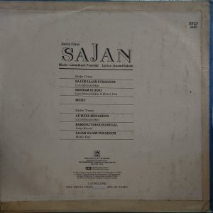 Sajan - HFLP 3645 - Bollywood LP Vinyl Record
