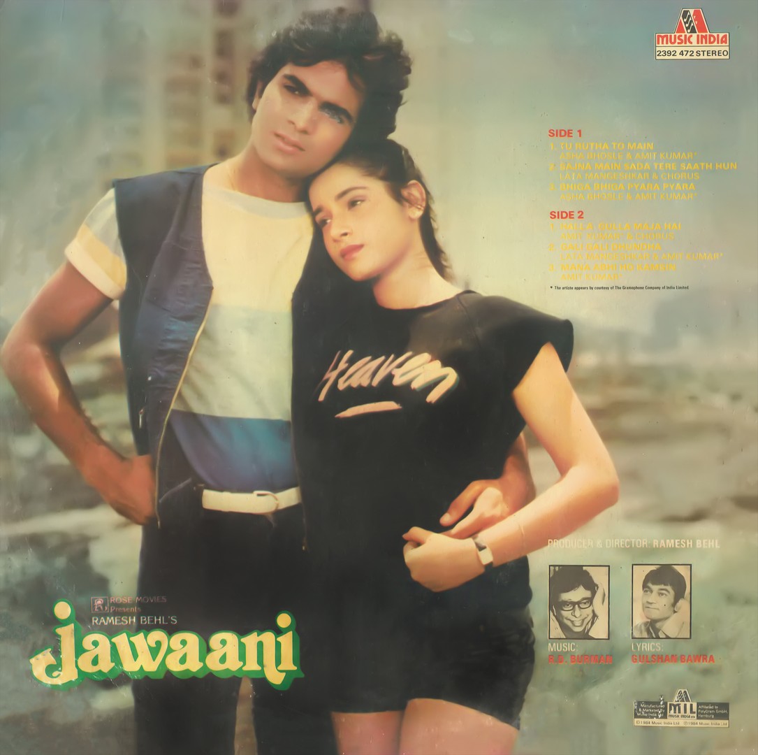 Jawaani - 2392 472 - (90-95%) - CR - Bollywood LP Vinyl Record Jawaani - 2392 472 - (90-95%) - CR - Bollywood LP Vinyl Record