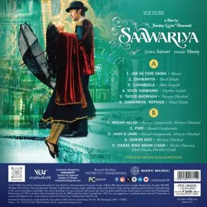 Saawariya – VS34SONY0063 - New Release Hindi Vinyl Record