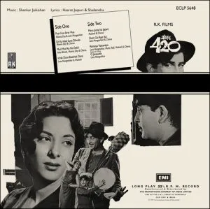 Shree 420 - ECLP 5648 - Cover Reprinted - Bollywood LP Vinyl Record