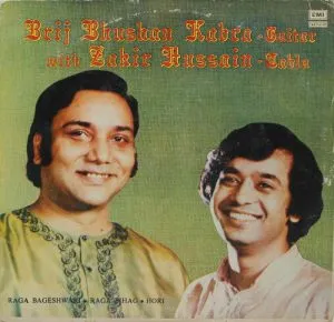 Brij Bhushan With Zakir - ECSD 2963- (Condition - 90-95%) - Classical Instrumental LP Vinyl Record