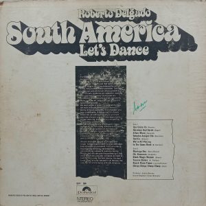 Roberto Delgado - South America Let's Dance - 2371 204 - (80-85%) - English LP Vinyl Record