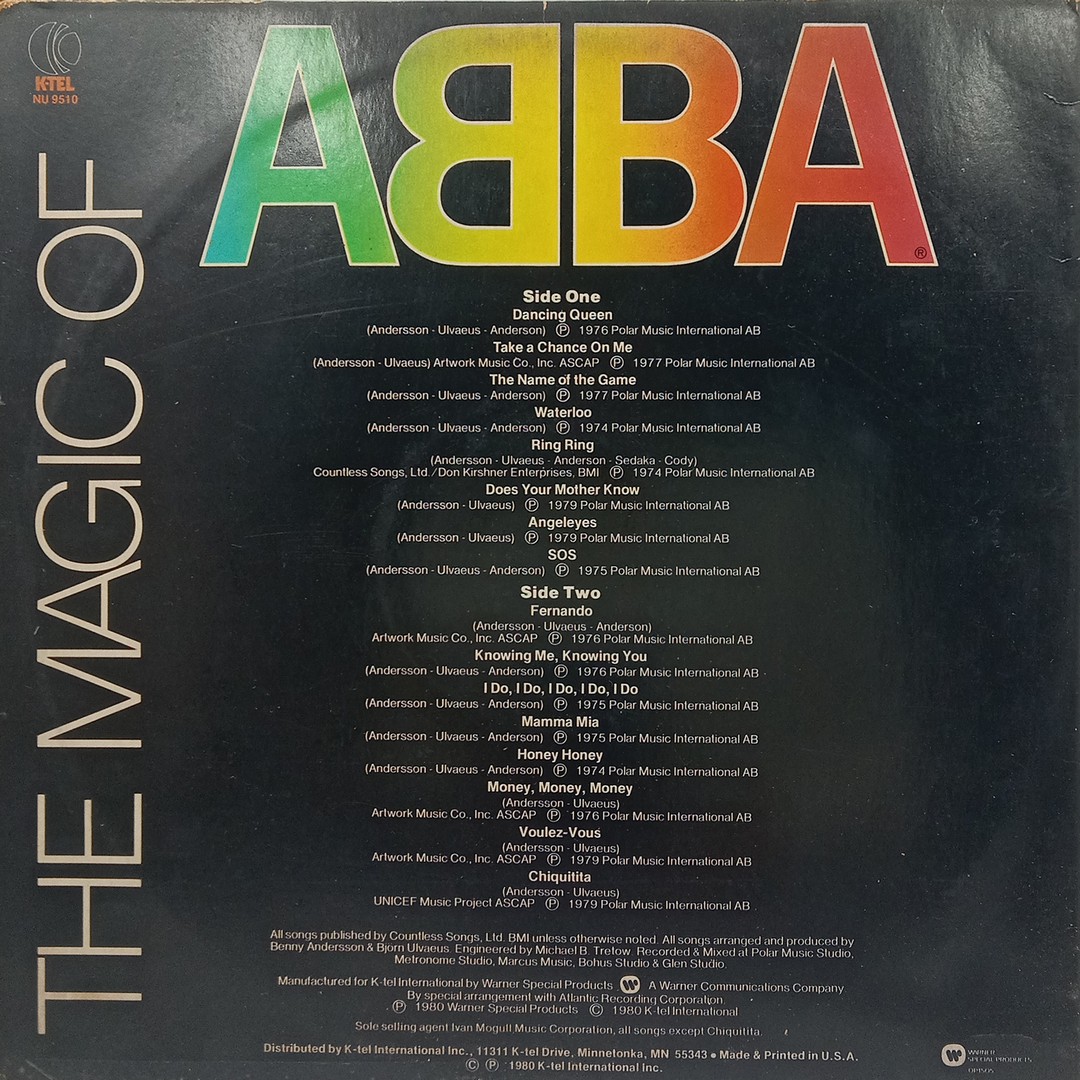 ABBA – The Magic Of ABBA - NU 9510 - (90-95%) - CBF - English LP Vinyl Record ABBA – The Magic Of ABBA - NU 9510 - (90-95%) - CBF - English LP Vinyl Record