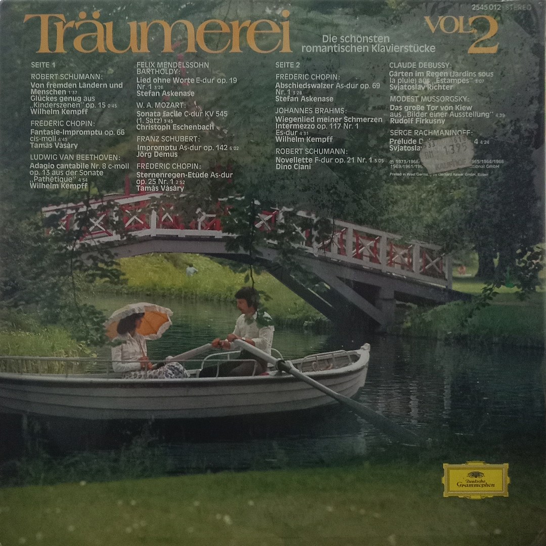 Träumerei Vol. 2 - 2545 012 - Western Classical LP Vinyl Record Träumerei Vol. 2 - 2545 012 - Western Classical LP Vinyl Record