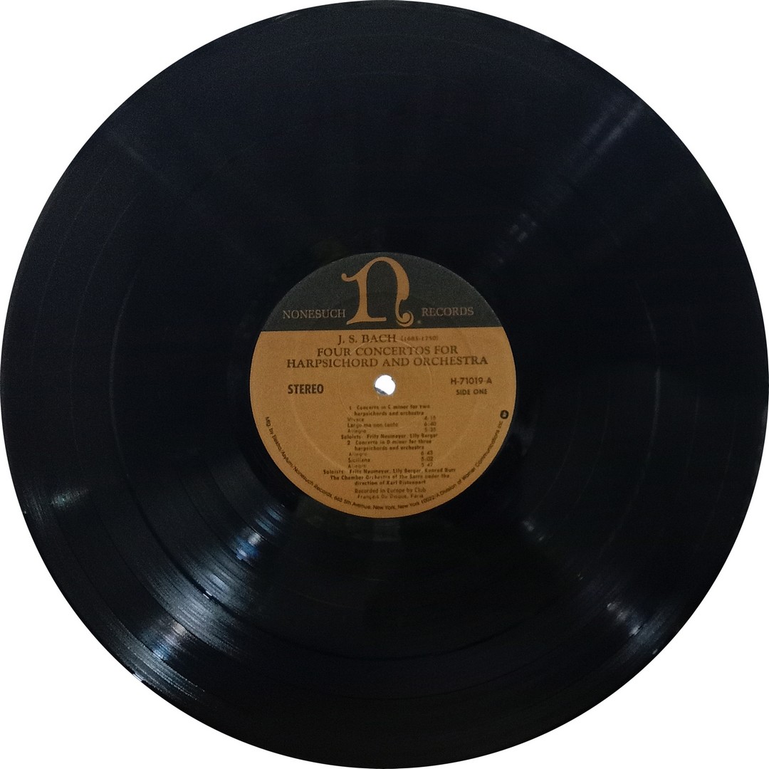 J. S. Bach – Four Concertos For Harpsichords And Orchestra - H 71019 – Western Classical LP Vinyl Record J. S. Bach – Four Concertos For Harpsichords And Orchestra - H 71019 – Western Classical LP Vinyl Record