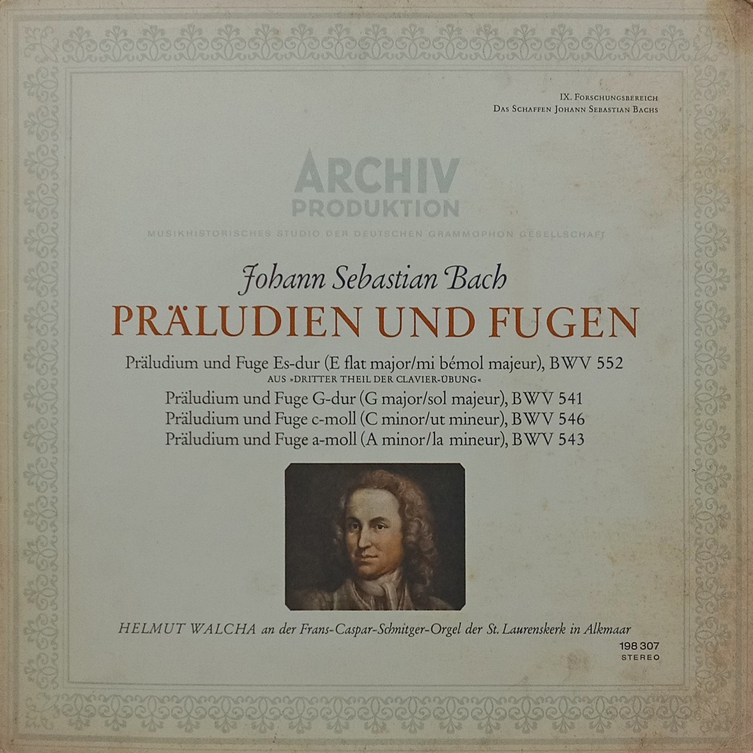 Johann Sebastian Bach – Präludien Und Fugen - 198 307 - Cover 3 Fold - Western Classical LP Vinyl Record Johann Sebastian Bach – Präludien Und Fugen - 198 307 - Cover 3 Fold - Western Classical LP Vinyl Record