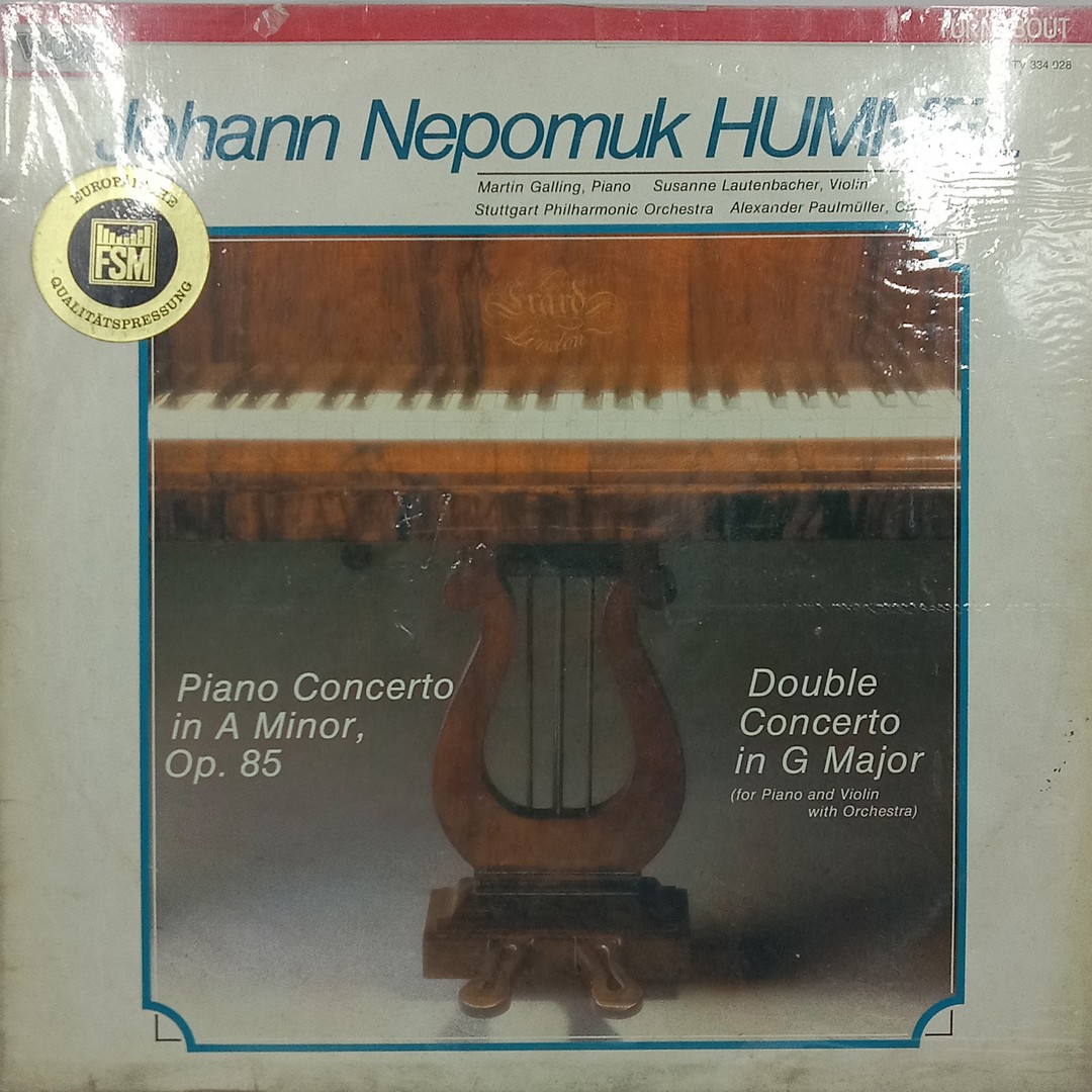 Johann Nepomuk Hummel - TV 334 028 - (90-95%) - Western Classical LP Vinyl Record Johann Nepomuk Hummel - TV 334 028 - (90-95%) - Western Classical LP Vinyl Record
