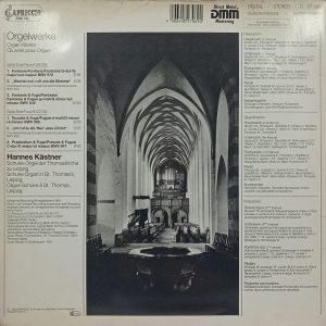 Orgelwerke - Hannes Kastner - C 27 069 - CBF - Western Classical LP Vinyl Record