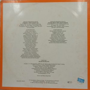 Die Bach Kantate - BWV 63 - LC 6047 - Western Classical LP Vinyl Record