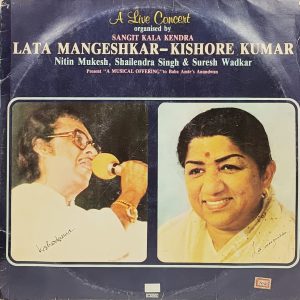 Lata Mangeshkar - Kishore Kumar - A Live Concert - PSLP 1017/18 - (Condition 85-90%) - Film Hits LP Vinyl Record - 2LP Set