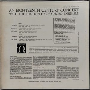An Eighteenth Century Concert - H 71004 - Western Classical LP Vinyl Record